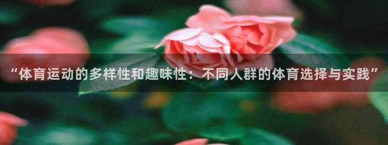 风速体育app下载安装最新版本：“体育运动的多样性和趣味性：不同人群的体育选择与实践”
